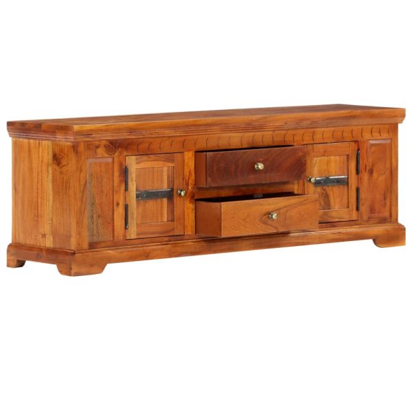 Tv Cabinet 119X30X40 Cm Solid Acacia Wood