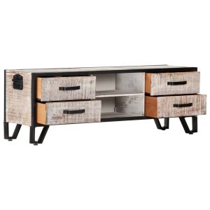 Tv Cabinet 120X30X40 Cm Solid Acacia Wood