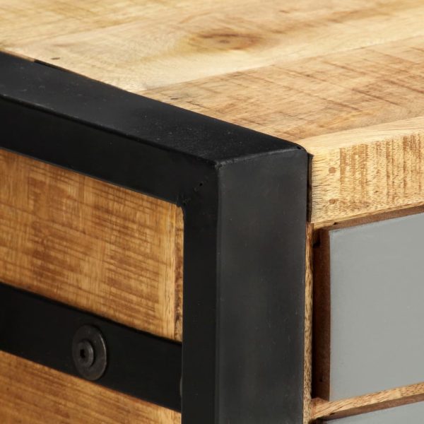 Industrial Tv Cabinet 120X30X40 Cm Solid Mango Wood