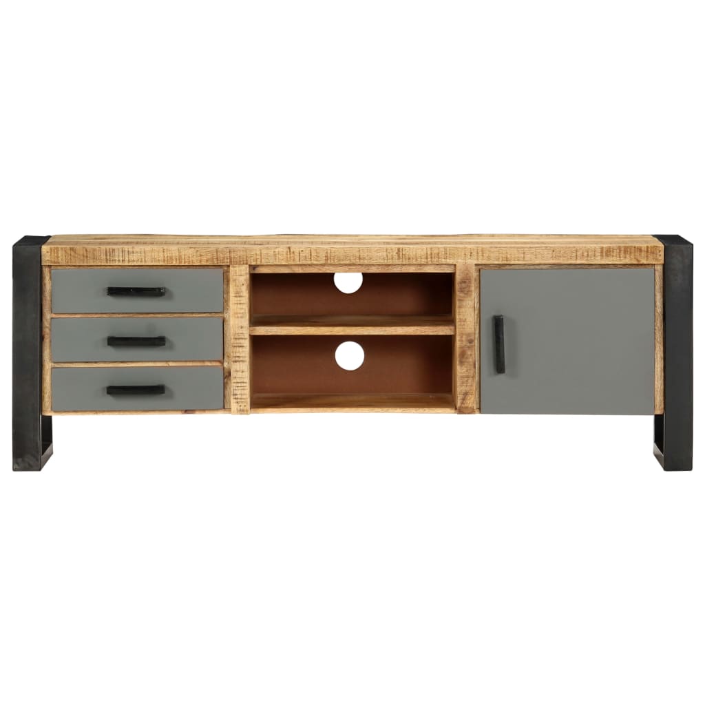 Industrial TV Cabinet 120x30x40 cm Solid Mango Wood