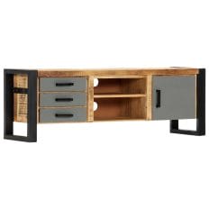 Industrial TV Cabinet 120x30x40 cm Solid Mango Wood