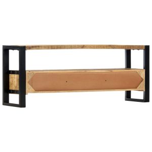 Industrial Tv Cabinet 130X30X50 Cm Solid Mango Wood