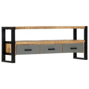 Industrial TV Cabinet 130x30x50 cm Solid Mango Wood