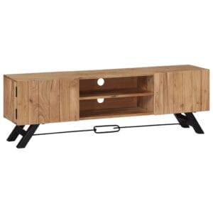 TV Cabinet 140x30x45 cm Solid Acacia Wood