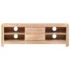 TV Cabinet Solid Acacia Wood 120x30x40 cm Light Brown