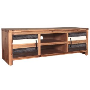 TV Cabinet Solid Acacia Wood 120x35x40 cm