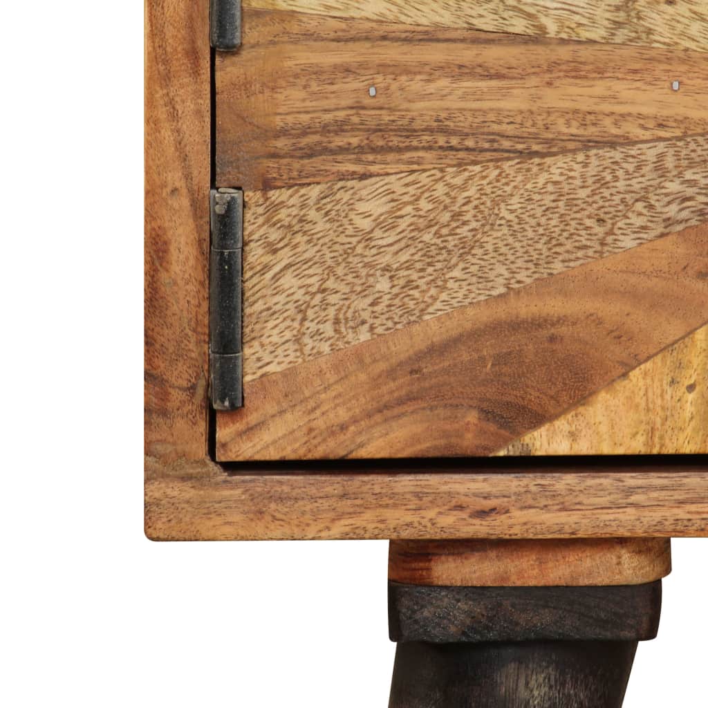 Retro Style TV Cabinet Solid Mango Wood 145x35x35 cm