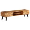 Retro Style TV Cabinet Solid Mango Wood 145x35x35 cm