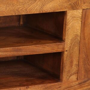 TV Cabinet Solid Wood with Sheesham Finish 120x30x40 cm