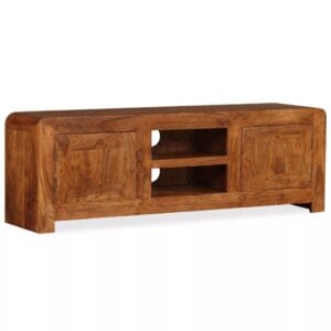 TV Cabinet Solid Wood with Sheesham Finish 120x30x40 cm