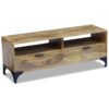 Retro Industrial TV Stand Mango Wood 120x35x45 cm