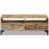 Retro Industrial TV Stand Mango Wood 120x35x45 cm