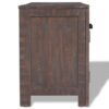 TV Stand Solid Acacia Wood Smoke Look 120x38x55 cm