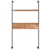 Wall Desk 90x40x170 cm Solid Acacia Wood