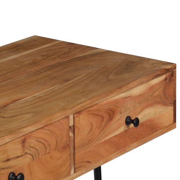 Wall Desk 90X40X170 Cm Solid Acacia Wood