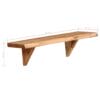 Wall Shelves 2 pcs 60x20x16 cm Solid Acacia Wood