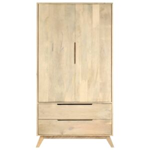 Wardrobe 100x55x190 cm Solid Mango Wood