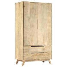 Wardrobe 100x55x190 cm Solid Mango Wood
