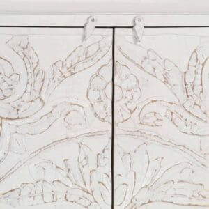 Wardrobe Handmade White 110x56x183 cm Solid Acacia Wood