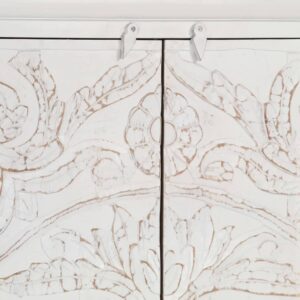 Wardrobe Handmade White 110x56x183 cm Solid Acacia Wood