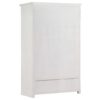 Wardrobe Handmade White 110x56x183 cm Solid Acacia Wood