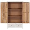 Wardrobe Handmade White 110x56x183 cm Solid Acacia Wood