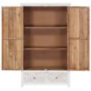 Wardrobe Handmade White 110x56x183 cm Solid Acacia Wood