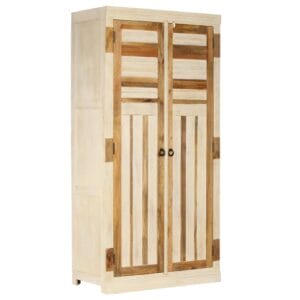 Wardrobe Solid Mango Wood 100x50x200 cm