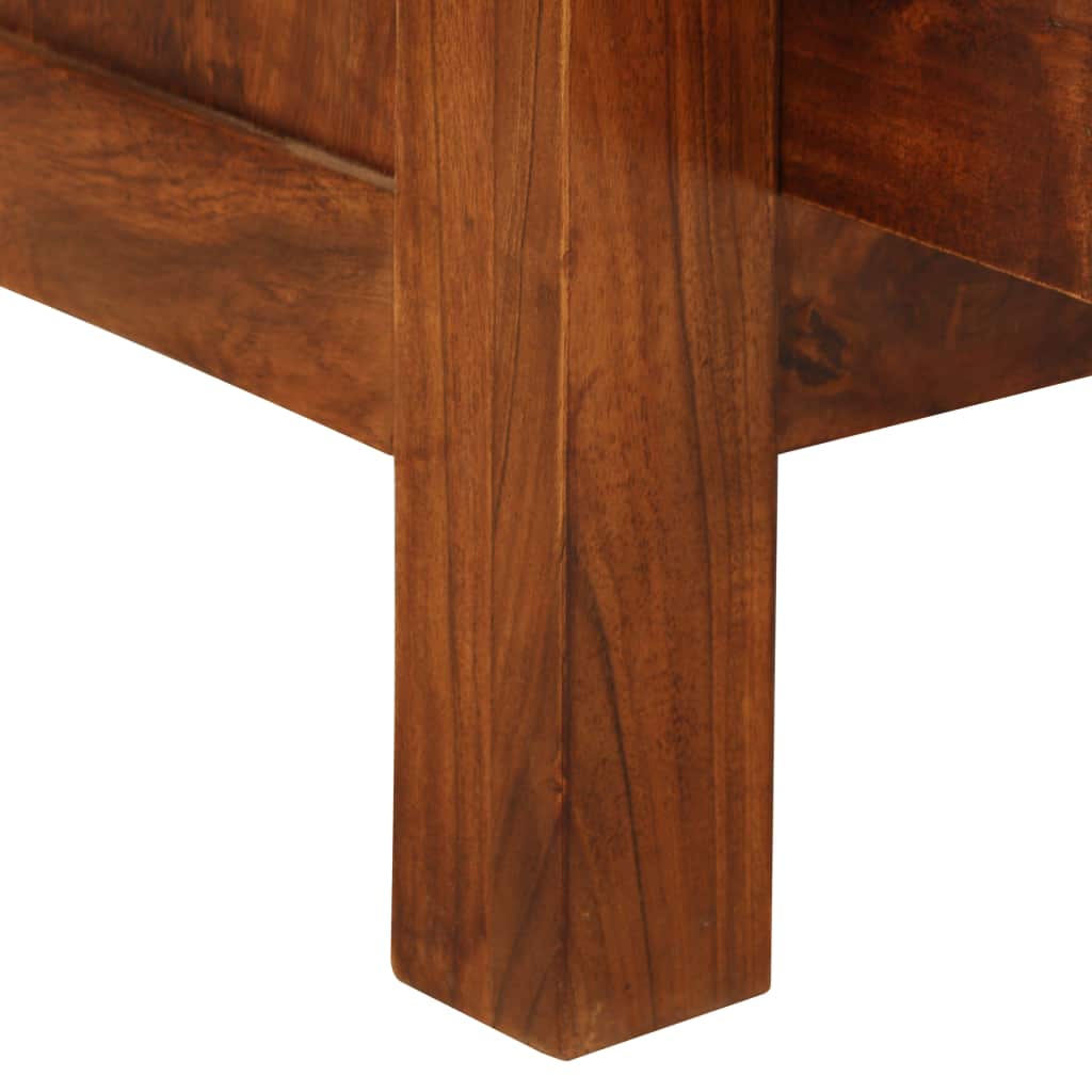 Wine Rack Solid Acacia Wood 50x37x90 cm Brown