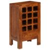 Wine Rack Solid Acacia Wood 50x37x90 cm Brown