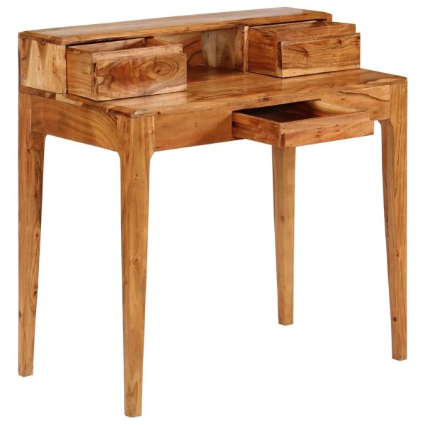 Writing Desk With Drawers Solid Wood 88X50X90 Cm