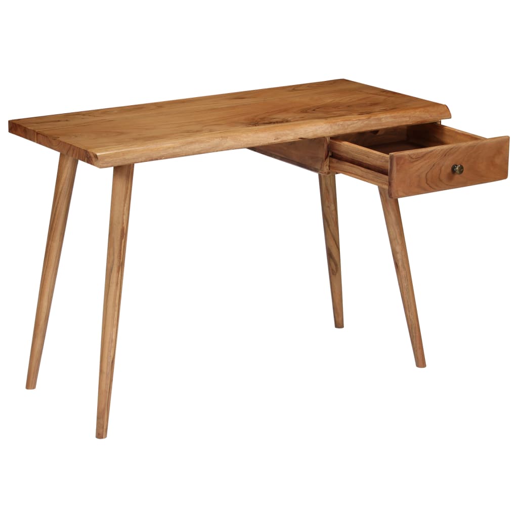 Writing Table Solid Acacia Wood 110x50x76 cm