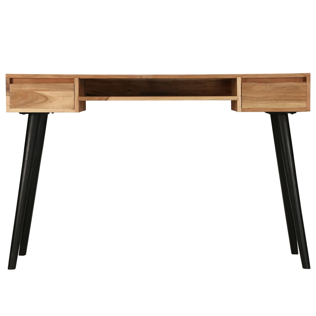 Writing Table Solid Acacia Wood 118x45x76 cm