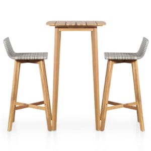 Solid Acacia Wood 3 Piece Bistro Set.