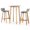 Solid Acacia Wood 3 Piece Bistro Set.