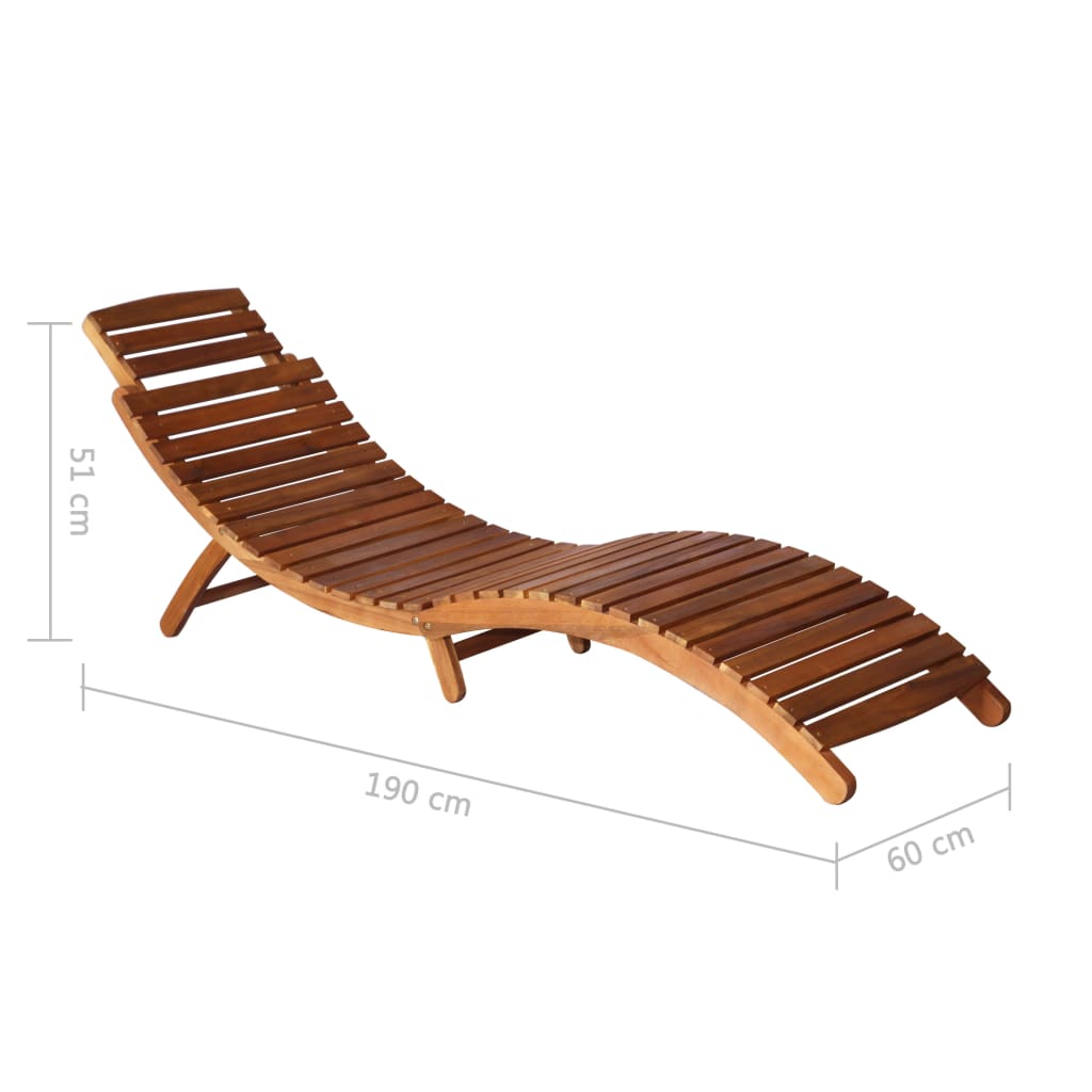 3 Piece Outdoor Lounge Set Solid Acacia Wood Brown