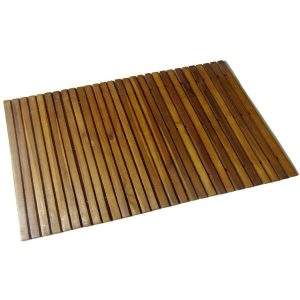 Acacia Bath Mat 80 x 50 cm Solid Wood