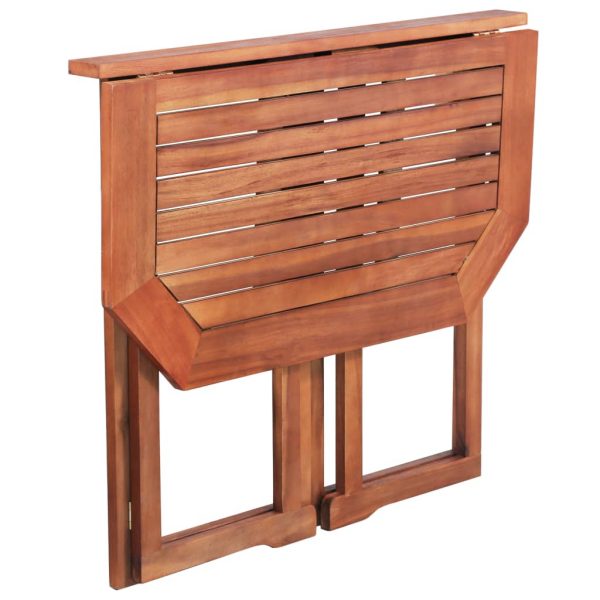 Balcony Table Solid Acacia Wood 90X50X75 Cm