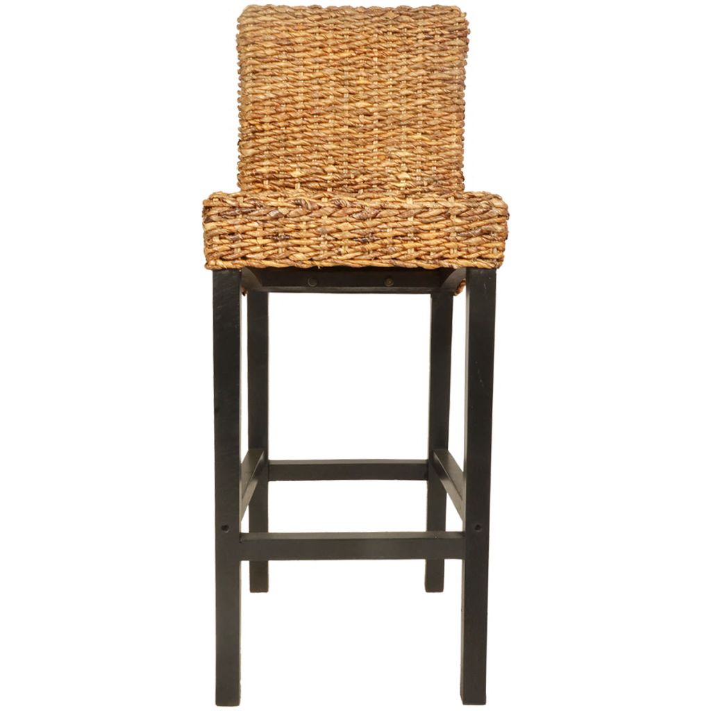 Bar Stool 2 pcs Abaca Brown