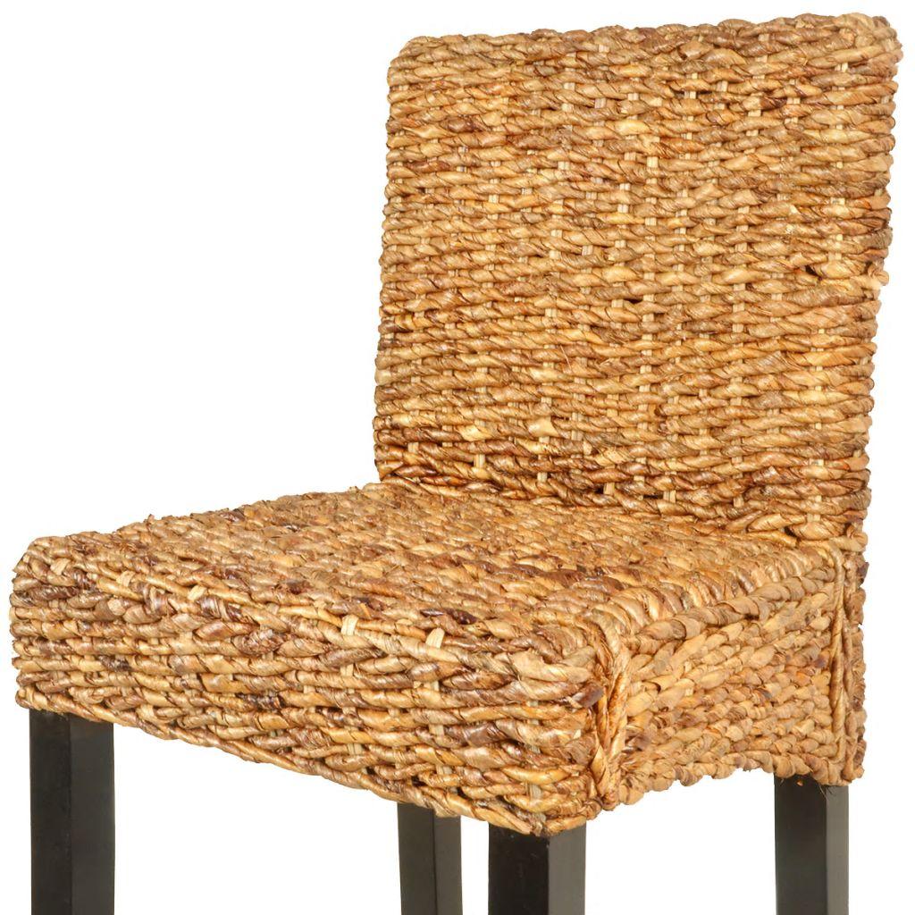 Bar Stool 2 pcs Abaca Brown