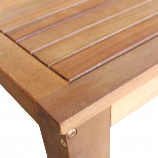 Bar Table and Stool Set 3 Pieces Solid Acacia Wood