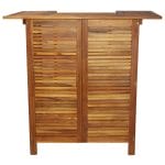 Bar Table Solid Acacia Wood 110x50x105 cm 5