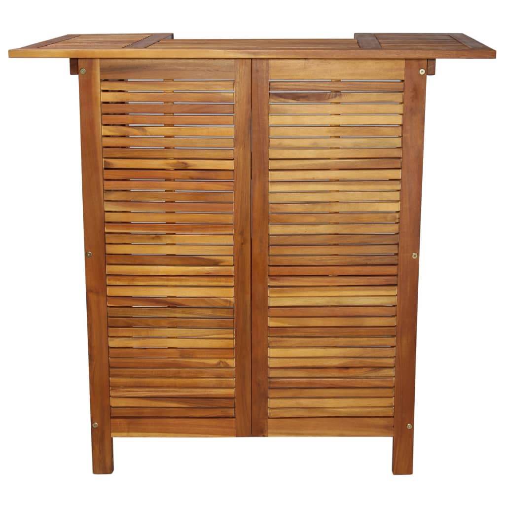 Bar Table Solid Acacia Wood 110x50x105 cm