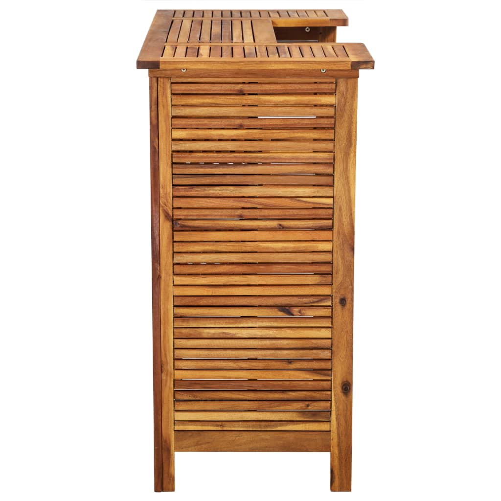 Bar Table Solid Acacia Wood 110x50x105 cm