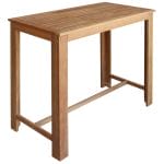Bar Table Solid Acacia Wood 120x60x105 cm 1