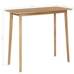 Bar Table Solid Acacia Wood 120x60x105 cm 4