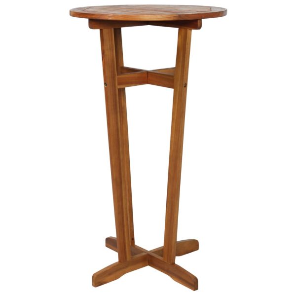 Bar Table Solid Acacia Wood 60X105 Cm