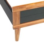 Bed Frame with Bedside Cabinets Solid Acacia Wood 6