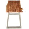 Bench 160 cm Solid Acacia Wood and Stainless Steel
