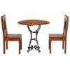 Bistro Set 3 Pieces Solid Acacia Wood with Sheesham Finish